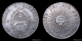 Provincias Unidas. 8 Reales 1813 J. CJ 4.1.33