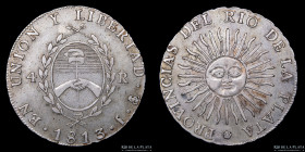 Provincias Unidas. 4 Reales 1813 J. CJ 7.1.2