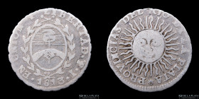 Provincias Unidas. 1/2 Real 1813 J CJ 16.1.2