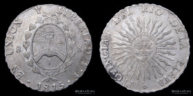 Provincias Unidas. 8 Reales 1815 F. CJ 5.1.23