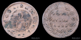 Argentina. Buenos Aires. 5 Decimos 1828. CJ 10.3.3