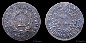 Argentina. Buenos Aires. 1 Real 1840. CJ 16.1.4