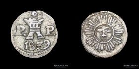 Argentina. Cordoba. 1/4 Real 1839 PP. CJ 8.1.12