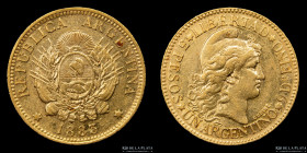 Argentina. 5 Pesos 1883 Argentino de oro. CJ 3.1