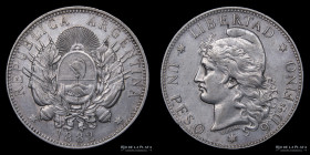 Argentina. 1 Peso 1882. Patacon. CJ 13.1.1