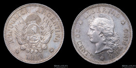 Argentina. 20 Centavos 1881. CJ 18
