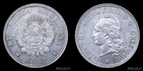 Argentina. 20 Centavos 1883. CJ 20.2