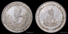 Bolivia. 1 Sol 1854. Medalla Monetaria. 4to Aniv. Belzu RTB 185