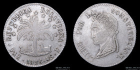 Bolivia. 4 Soles 1855 F. La Paz. KM130