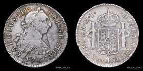 Lima. Carlos III. 2 Reales 1786 MI. KM76