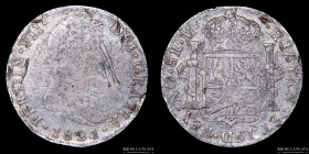 Guatemala. Fernando VII. 8 Reales 1821 NG M. KM69
