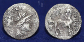 YUEH CHI: Sapadbizes, late 1st century BC, AR Hemidrachm