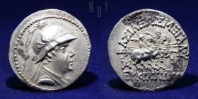 GRECO BACTRIAN KINGDOM: Eucratides I the Great. AR Drachm