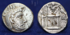 Kings of Persis: Autophradates II. AR Drachm. Istakhr (Persepolis) mint
