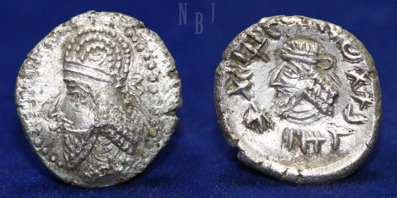 KINGS of PERSIS: Napad (Kapat). 1st Century AD. AR Drachm. Bearded bust left, we...