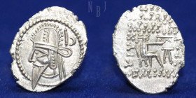 KINGS of PARTHIA: Vologases VI. Circa AD 208-228. AR Drachm. Ekbatana mint