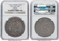 Leopold I Taler 1704/3 AU58 NGC, Hall mint, KM644.4, Dav-1003. A near-Mint example with peach tones hugging the devices of a slate surface. HID0980124...