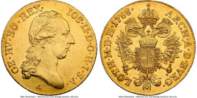 Joseph II gold Ducat 1788-A MS61 NGC, Vienna mint, KM1873, Fr-439. A late 18th century type,distinguished here by its Mint State designation, putting ...