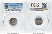German Colony. Wilhelm II 1/4 Rupie 1891 MS66+ PCGS, Berlin mint, KM3, J-711. First year of three year type. HID09801242017 © 2024 Heritage Auctions |...