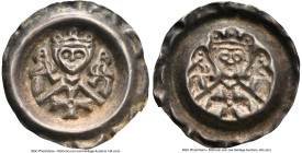 Donauwoerth. Friedrich II Bracteate ND (1212-1225) AU58 NGC, 0.78gm. HID09801242017 © 2024 Heritage Auctions | All Rights Reserved www.HA.com/TexasAuc...
