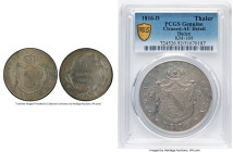 Baden. Karl Ludwig Friedrich Taler 1816-D AU Details (Cleaned) PCGS, Mannheim mint, KM169, Dav-515. A six year type, with the lowest known mintage of ...