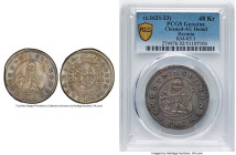 Bavaria. Maximilian I 48 Kreuzer ND (1621-1623) AU Details (Cleaned) PCGS, Munich mint, KM65.1, Hahn-74. A scarcer type, the only example handled by o...