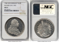 Bavaria. Karl Theodor Taler 1786 MS61 NGC, Munich mint, KM563.3, Dav-1965. Seldom encountered this nice; NGC Top Pop. HID09801242017 © 2024 Heritage A...