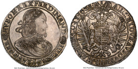 Ferdinand III Taler 1658-KB MS61 NGC, Kremnitz mint, KM107, Dav-3198. Traditionally examples of this Posthumous issue are found with grade modifiers, ...
