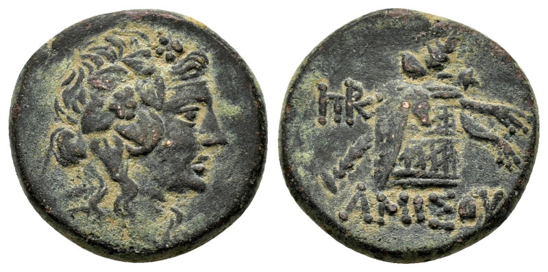 PONTOS. Amisos.Time of Mithradates VI Eupator.(Circa 105-90 or 90-85 BC). Ae.

O...