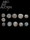 Monnaie Romaine Argent - République romaine - Lot de onze copies de monnaies. Ensemble de copies du XIXe siècle de monnaies romaines, de deniers et qu...