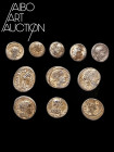 Monnaie Romaine Argent - République romaine - Lot de onze copies de monnaies. Onze copies XIXe siècle de monnaies romaines, dont des imitations de qui...