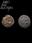 Monnaie Romaine Bronze - Empire - Auguste Lot de deux Sesterces Rome 16 BC. Deux Sesterces frappés sous le règne d'Auguste au nom du monnayeur C. Asin...