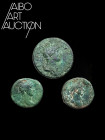 Monnaie Romaine Bronze - Empire - Hadrien Lot de trois monnaies 117-138. Trois monnaies de l'empereur Hadrien, dont deux Dupondius. Une copie du XIXe ...