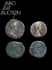 Monnaie Romaine Bronze - Empire - Marc Aurèle - Septime Sévère Lot de quatre Sesterces Rome 161-211. Quatre sesterces dont un rare revers PROFECTIO de...