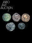 Monnaie Romaine Bronze - Empire - Julia Mamée Lot de cinq monnaies Rome 222-235. Quatre Sesterces de Julia Mamée et un rare As au revers Fecunditas. B...