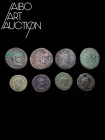 Monnaie Romaine Cuivre/Billon - Empire - Maximien Hercule Lot de huit monnaies 285-310. Ensemble de monnaies de Maximien Hercule, quatre Follis et qua...
