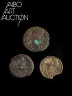 Monnaie Romaine Bronze - Empire - Constans Lot de trois monnaies 335-350. Trois monnaies de Constans, dont une unité de bronze provincial, une Maiorin...