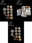 Monnaie Révolution française Cuivre/Métal de cloche - France - Première République Lot de quatorze monnaies 1791-1800. Un Décime Dupré an 5 Lyon, un D...
