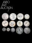 Monnaie étrangère Argent - Europe - Amérique - Lot de treize monnaies étrangères 1775-1880. Lot de 13 monnaies étrangères en argent. Quatre monnaies d...
