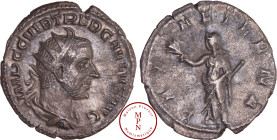 Trébonien Galle (251-253), Antoninien, Rome, Av. IMP C C VIB TREB GALLVS AVG, Buste radié et drapé à droite, Rv. PAX AETERNA, La Paix debout à gauche,...