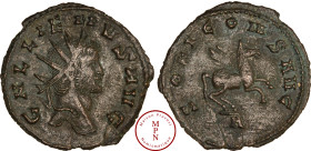 Gallien (253-268), Antoninien, Rome, Av. GALLIENVS AVG, Tête radiée à droite, Rv. SOLI CONS AVG, Pégase à droite, A à l'exergue, Billon, TTB+, 3.05g, ...