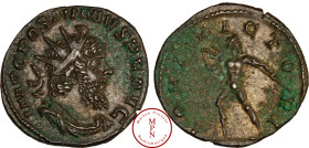 Postume (260-269), Antoninien Trèves, Av. IMP C POSTVMVS P F AVG, Buste lauré, drapé et cuirassé à droite, Rv. IOVI VICTORI, Zeux debout à gauche, se ...