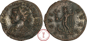 Dioclétien (284-305), Aurélianus, 290, Lyon, Av. IMP DIOCLETIANVS AVG, Buste radié consulaire de Dioclétien à gauche, Rv. IOVI AVGG, Jupiter nu debout...