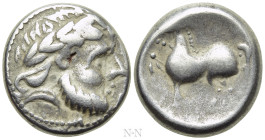 EASTERN EUROPE. Imitations of Philip II of Macedon (2nd-1st centuries BC). Tetradrachm. 'Kugelwange ohne Ringel' type