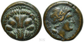 BRUTTIUM. Rhegion. Ae (Circa 351-280 BC)