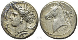 SICILY. Entella. Punic Issues. Tetradrachm (Circa 320/15-300 BC)