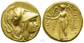 KINGS OF MACEDON. Alexander III 'the Great' (336-323 BC). GOLD Stater. Amphipolis. Possibly lifetime issue