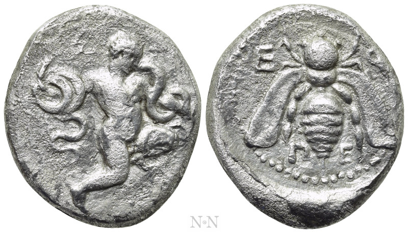 IONIA. Ephesos. Tridrachm - Double Siglos (Circa 405/4 BC). Symmachy coinage.
...