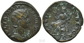 JULIA MAMAEA (Augusta, 222-235). Sestertius. Rome