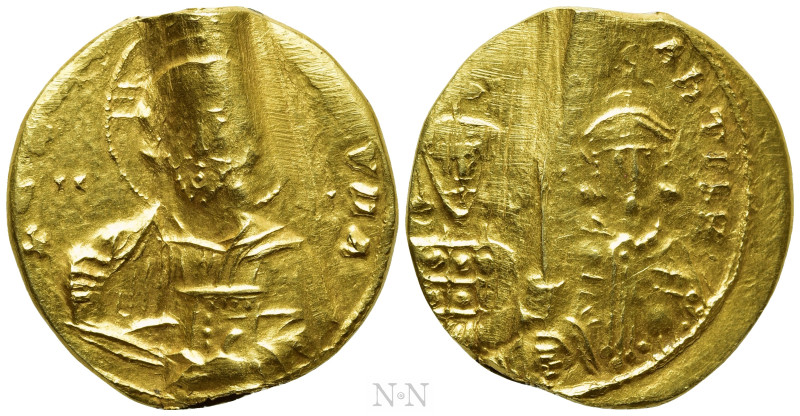 BASIL II BULGAROKTONOS with CONSTANTINE VIII (976-1025). GOLD Bulla of 2 Solidi....